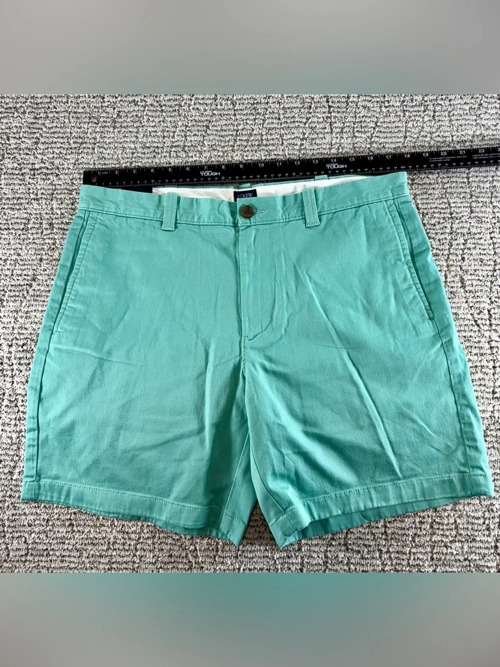 NWT J. Crew Men’s‎ Size 34 Teal Green 7” Inseam Chino Shorts